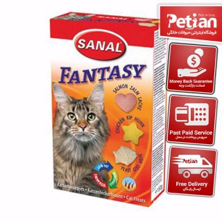 مکمل غذای گربه سنال با گوشت مرغ و ماهی سالمون